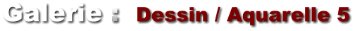 Galerie :  Dessin / Aquarelle 5